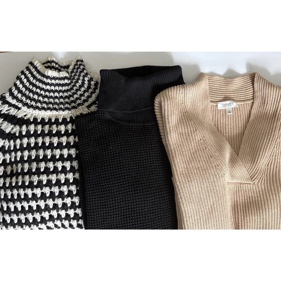 Neutral Winter Sweater Trio M | Haven + LOFT + KORS I Heavy Knit, Cozy Capsule - Picture 2 of 16